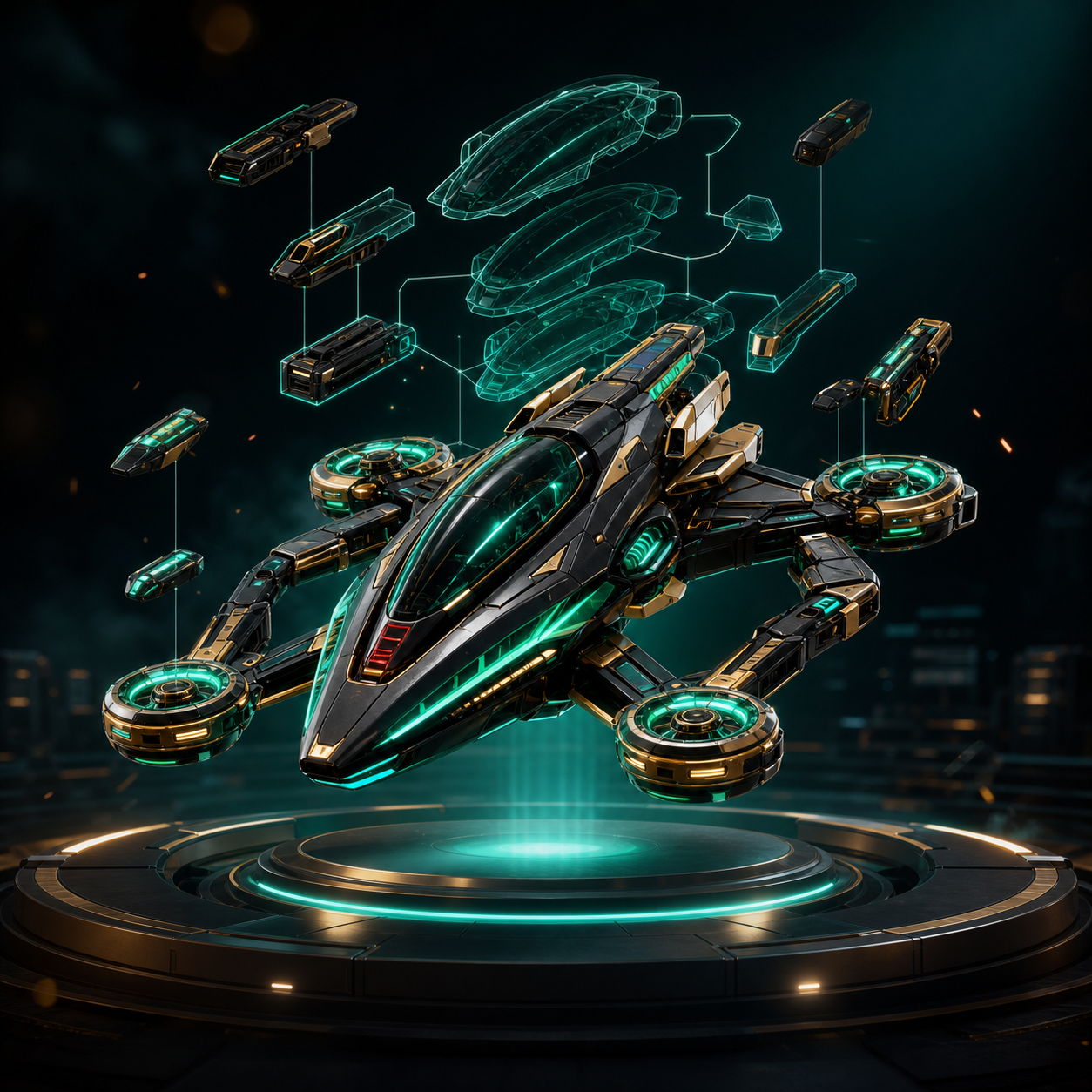 3D game item energy core NFT preview